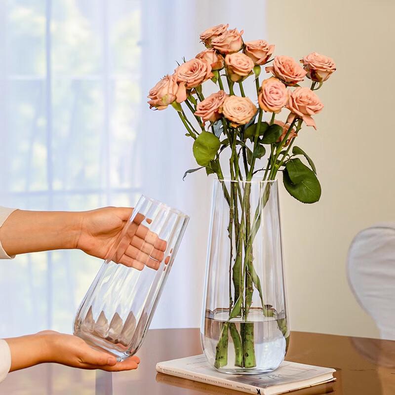 Modern Transparent Glass Flower Vase