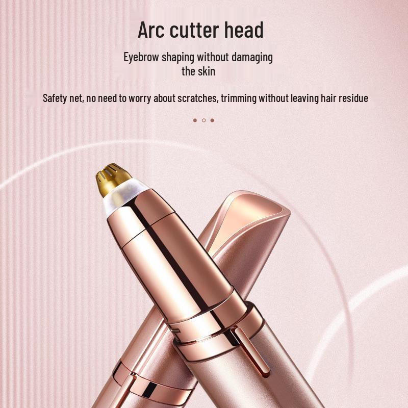 USB Rechargeable Electric Eyebrow Trimmer for Women with Anti-Scratch Design & Extra Blade