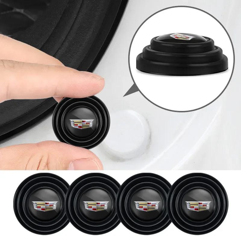 

4pcs Car Door Shock Absorber Buffer Pier Sticker Decals for Cadillac ATS CTS Escalade SRX XTS XT5 STS CT5 CT6 BLS XT4 Deville