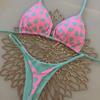 Neuer Bikini Damen Badeanzug Strandurlaub Bademode Leopardenmuster Sexy Bikini Set Strandbekleidung Badeanzug String Badeanzug Biquinis