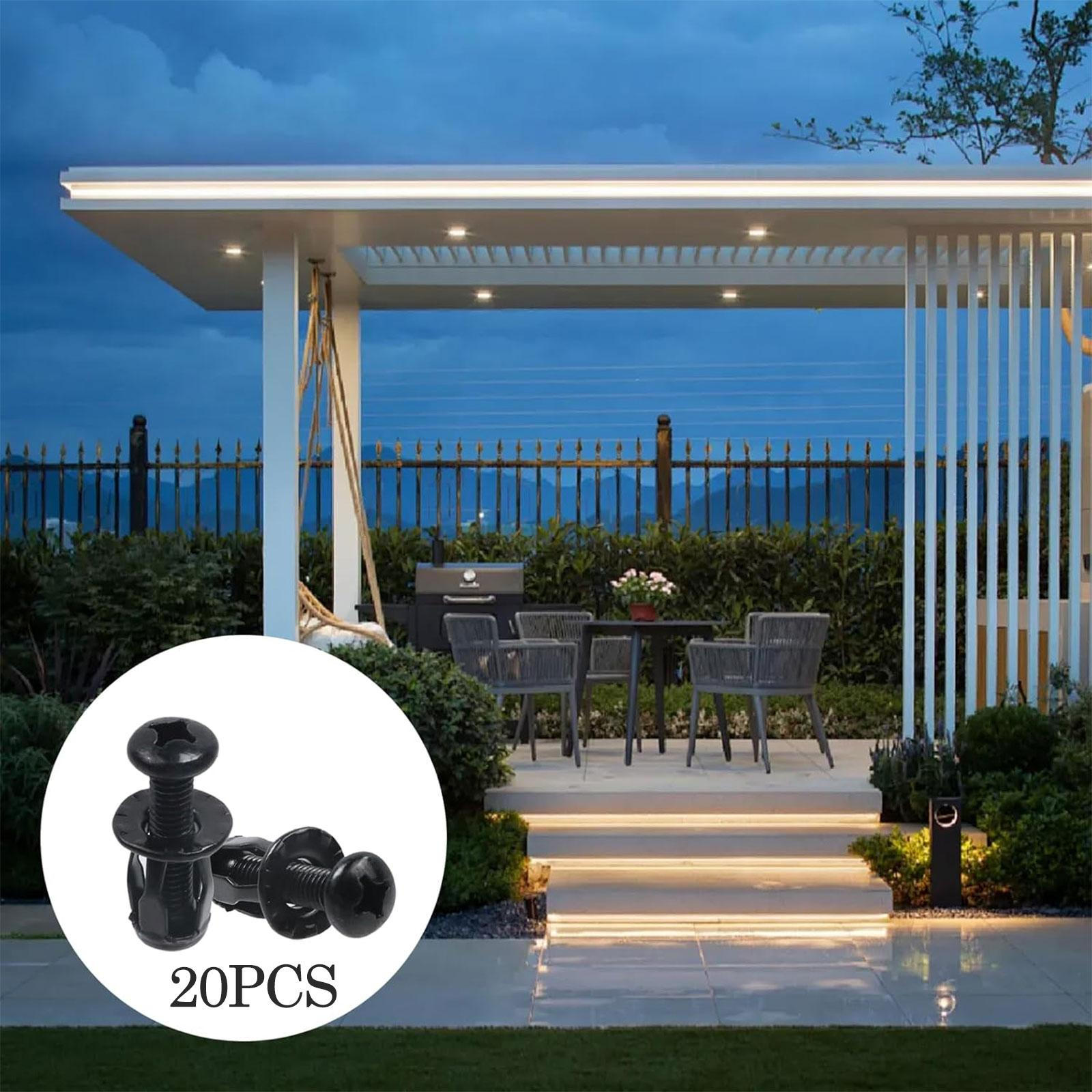 

20 Pieces Petal Nut Jack Nuts Hardware Tool,Petal Shape Expansion Screw,Wall Fixings for Gypsum L