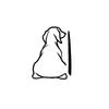 Adorable Wagging Puppy Window Sticker Strong Weatherproof Decoration Simple Installation for Vehicles Gifts