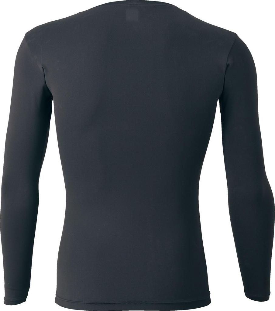 ZETT Youth Baseball Deodorizing Crew Neck Long Sleeve Fitted Black Size 160 Underwear, Junior, Undershirt, Kids, (1900)