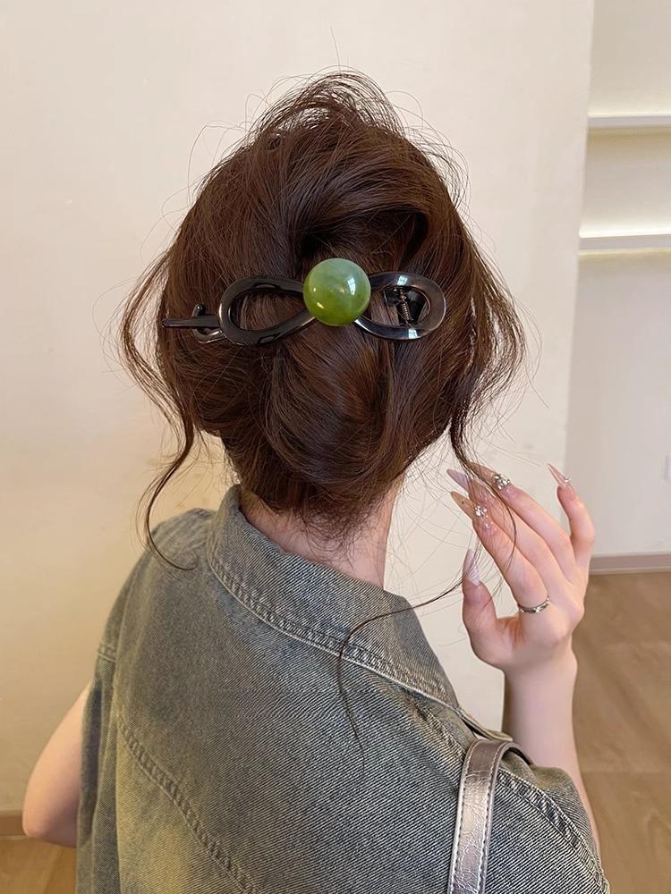Elegant Retro U-shaped Pearl Hairpin for Women s Bun Hairstyles