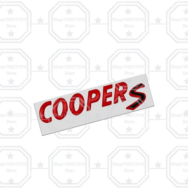 3D S SD Emblem Metal Car Side Badge Decoration Rear Trunk Sticker For Mini Cooper S R56 JCW Clubman Countryman R55 R56 R60 R61