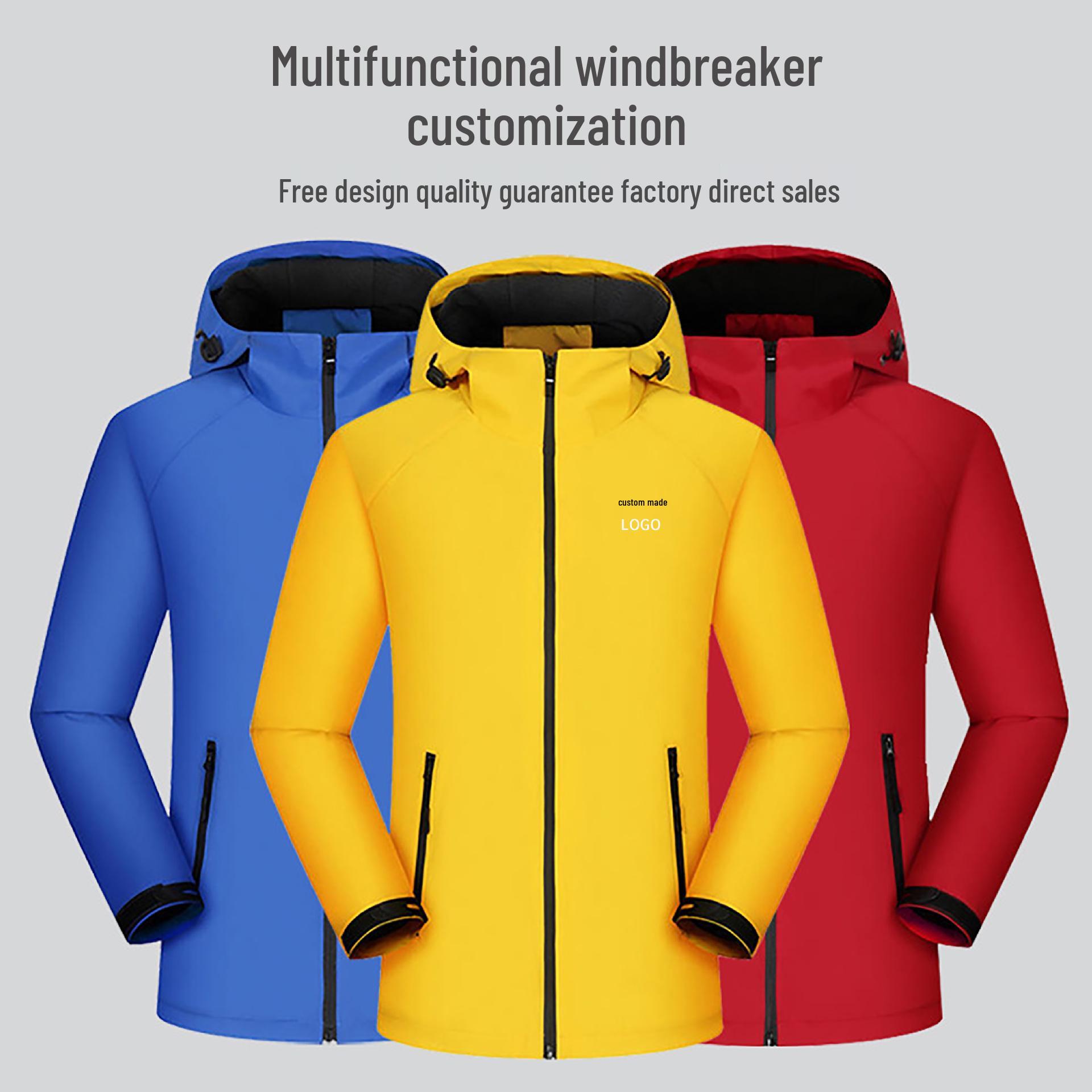 

Custom Fleece-Lined Windbreaker: Waterproof, Windproof, Add Logo or Text XXXXL