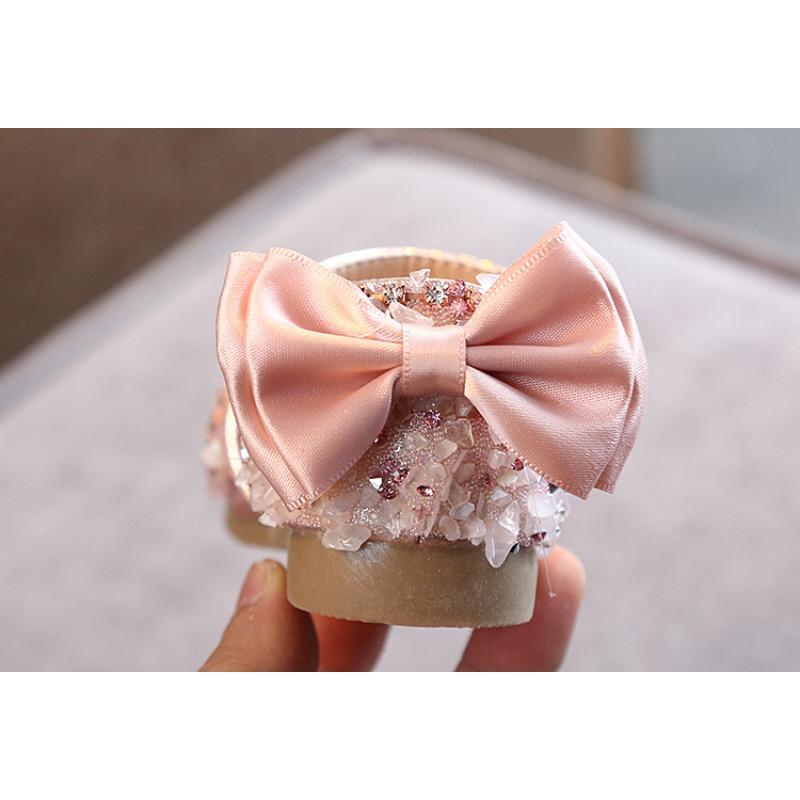 Summer New Arrival Korean Style Rhinestone Soft-Soled Girls’ Sandals Princess Shoes Children’s Shoes Spring Girls’ Leather Shoes Trendy