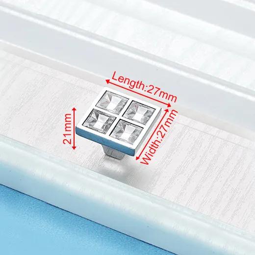 

Кристальные стеклянные ручки Мебельные ручки Серебристые кристальные ручки для шкафа Ручки для ящиков Ручки для кухонной мебели Фурнитура