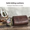 Vintage Crazy Horse Leather Watch Storage Box - Two-Piece Handmade Travel Case