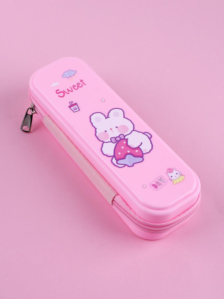 Plastic Waterproof Pencil Case Kawaii Pencil Case Back-to-school Pencil Case School Supplies Stationery Pencil Case Trousse