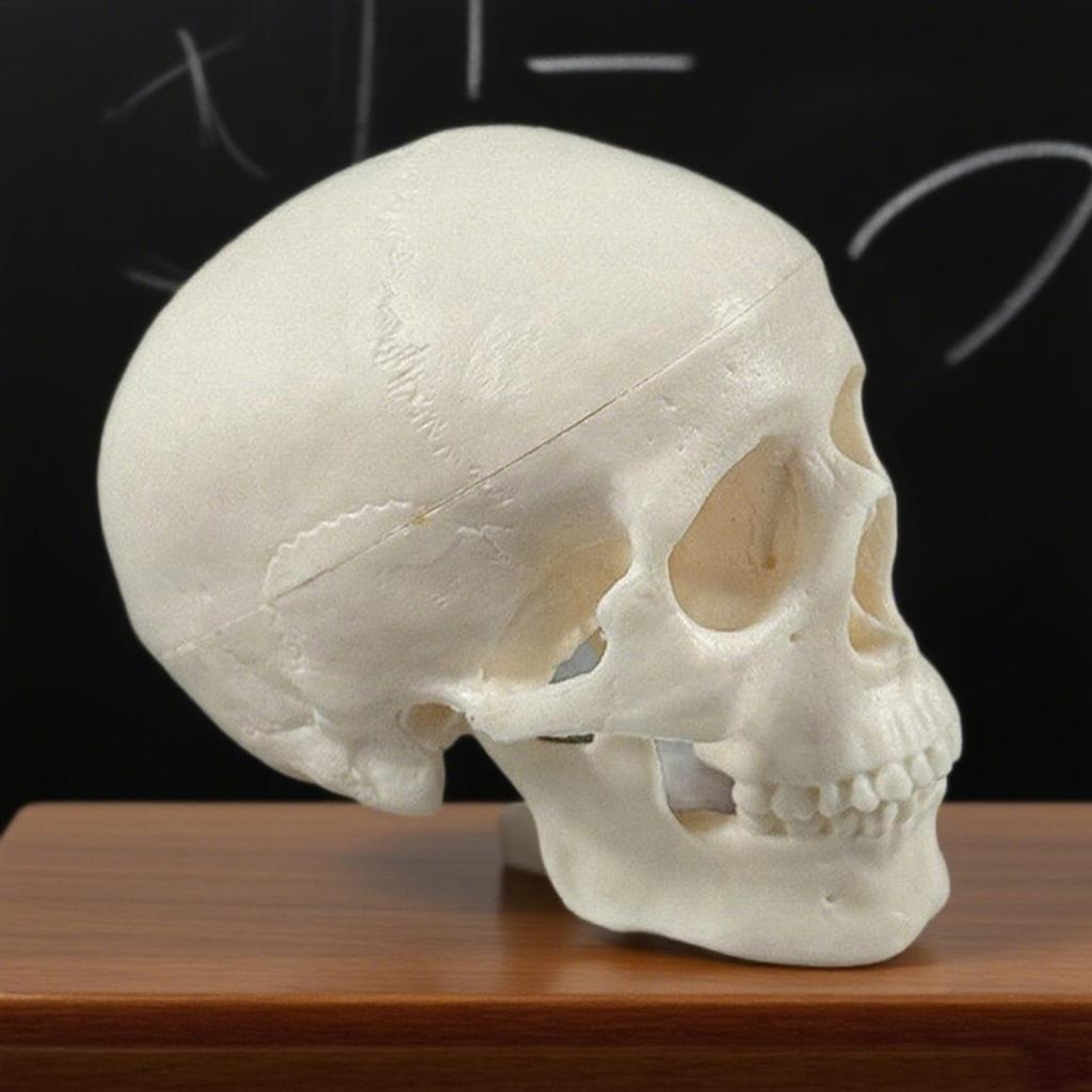 Skull Anatomy Model Skeleton Head Model Realistic Small Skull Crafts Halloween Decor for Teaching Anatomy Learning Classroom