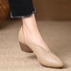 Soft Leather Low-cut Single Shoes - New Pointed Toe Flat Bottom Comfortable Soft Sole Women's Shoes Devotion