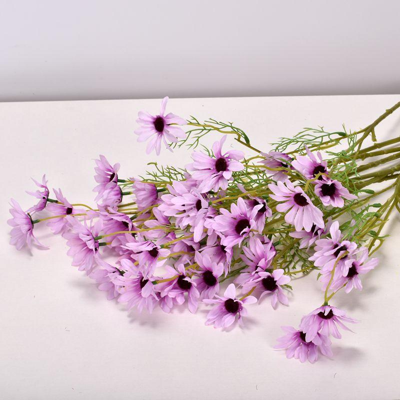 

1 шт. Белая ромашка хризантема имитация натуральной маленькой ромашки космос свадебный домашний декор фотография реквизит имитация цветка светло-фиолетовый