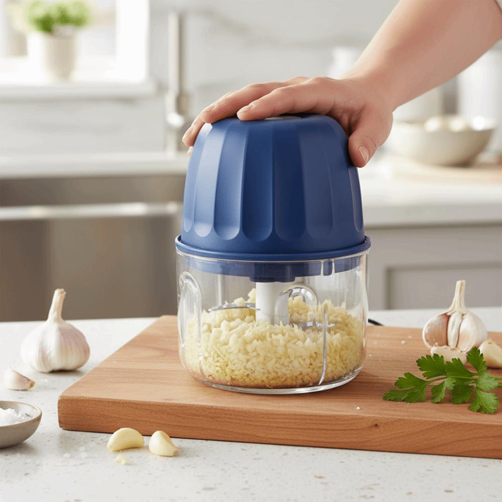 Electric Electric Garlic Crusher Small-Sized Wireless Blender Garlic Grinder  Chopping Garlic
