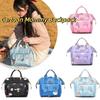 Multifunctional Travel Backpack Cartoon Print Breastfeeding Bag Mommy Shoulder Bag  Daily Outings