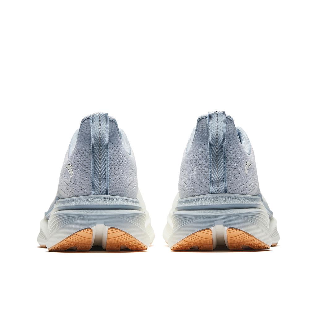 Anta Hydrogen Run Cool Comfortable Versatile Fabric Low-Top Running Shoes Men sneaker Paper-White Dusty-Blue 112625542-4