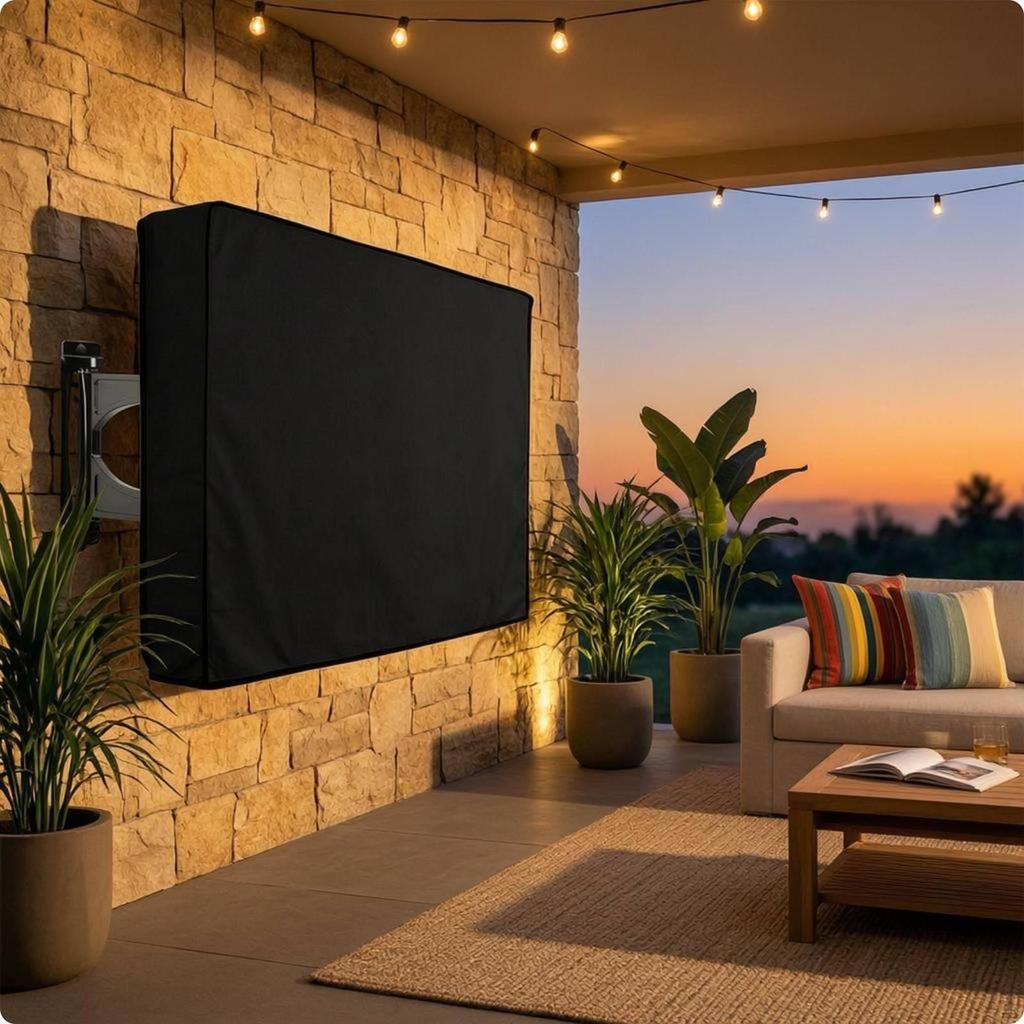 Housse de TV d'extérieur Imperméable Murale Anti-poussière 22-24 Pouces