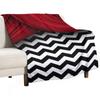 Twin Peaks Red Curtains Black and White Chevron Throw Blanket Decorative Sofas For Sofa Thin Hair Beautifuls Blankets
