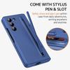 NINKI Slim Pen Case for Samsung Galaxy Z Fold 6 Case with Blue S Pen and Stylus Pen Holder & Kickstand,Hinge Case for Samsung Z Fold 6