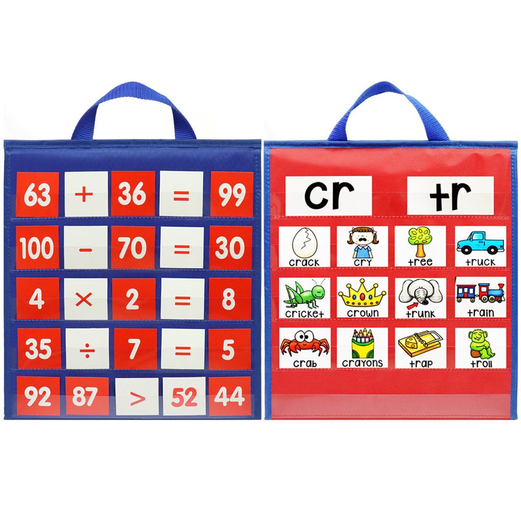 Multipurpose Table Top pocket picture Classroom Office Learning Supplies Double Sided Self-Standing