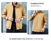 Men's Fleece Lined Winter Jacket - Thick, Pure Cotton, Plus Size, Casual Stand-Up Collar