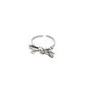 Yinruitai S925 Sterling Silver Bow Knot Ring - Autumn/Winter Retro Korean Women's Fashion.