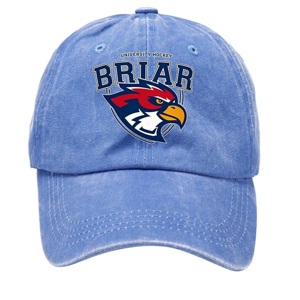 Washed Cotton Baseball Cap Soft Top Denim Hat Vintage Style Adjustable Strap Embroidered Logo Casual Outdoor Headwear