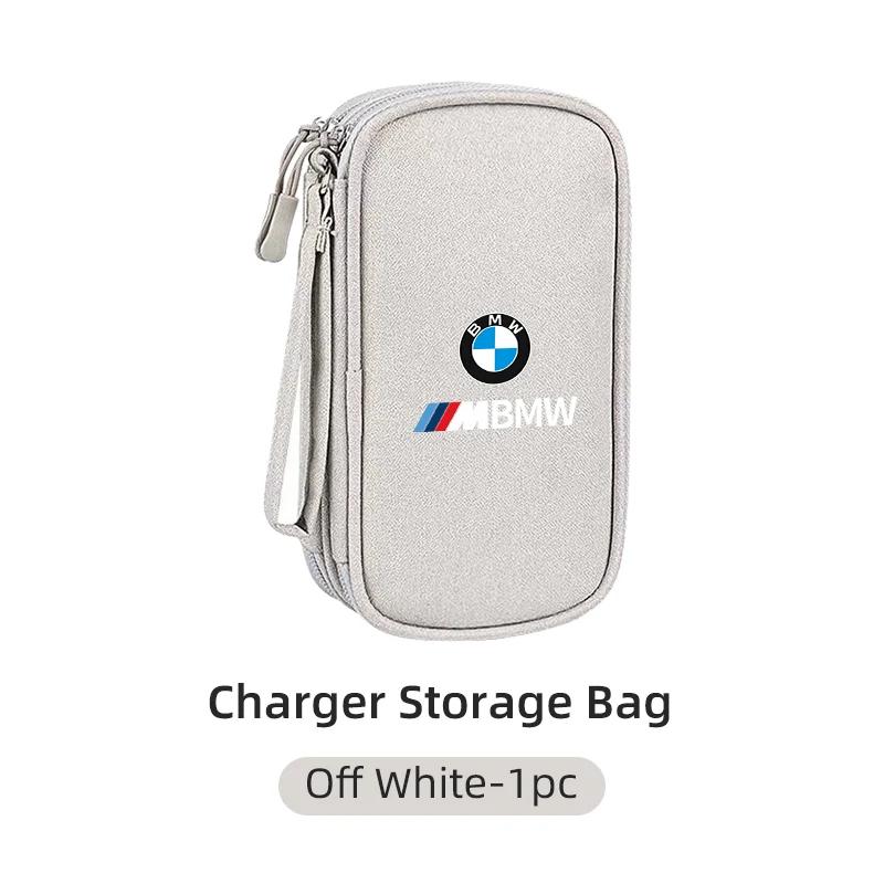 Car Sticker 2025 Hot Car USB torage Bag Cable Organiser For Digital Products Waterproof For Performance M5 BMW E46 e90 E60 Serie