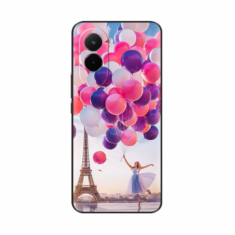 Soft Case For Xiaomi Poco M7 4G Luxury Print Back Cover For PocoM7 M7 Silicone Bumper Protective Shockproof Capa Pocom7 4G Coque