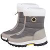 Rechargeable Electric Heated Wool Snow Boots for Women - Warm Cotton Shoes with Heating Insoles.
