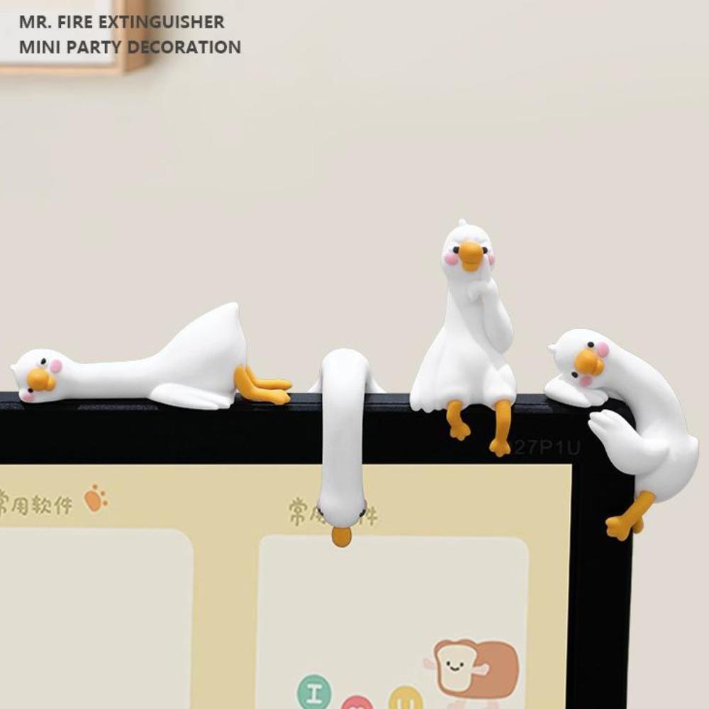 

4 шт./набор Ручная работа Украшение компьютерного монитора Настольное украшение Кукла для центральной консоли Экран монитора 4pcs/set