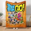 Teen Titans Go Adventure Flannel Blanket Super Soft Warm Cozy Blanket For Sofa Bed Office Travel Allseason Home Decor Gift