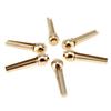 6pcs/set Pure Copper Brass Guitar Bridge Pin Strings Nail Pegs for Acoustic Guitar Keep Full Timbre