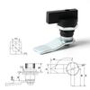 Stainless Steel Distribution Box Tool Lock Keyless Cylindrical Tongue Swivel Lock Industrial Instrument Cabinet Lock