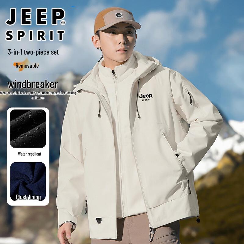 Мужская куртка 3-в-1 с капюшоном для активного отдыха JEEP SPIRIT M