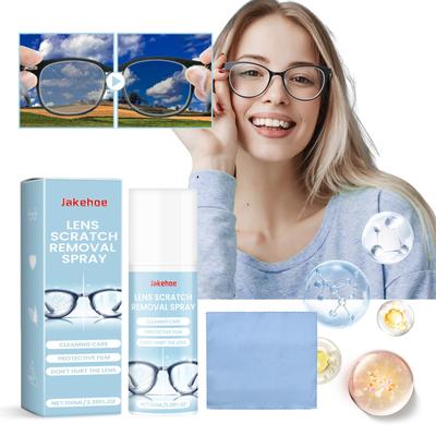 100ml glasögonglas replösning, glasögon vindruta glas vätska, glasögon lins rengöring spray repborttagare, ränder