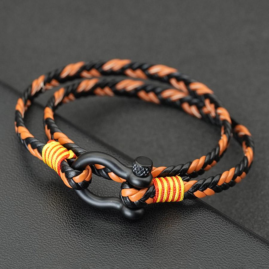 

Noter Stylish Men Leather Bracelet Selected High Quality Skin Friendly Materials No Allergies Deformities 7 Colors Available