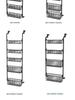 No-Drill Door Hanging Basket Organizer - Multi-Layer Storage Rack for Bathroom