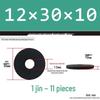 Thickened Black Flat Washer: Enhanced Round Metal Spacer for Home Use