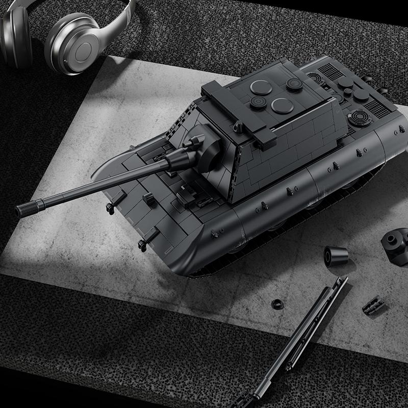 E-100 HEAVY TANK Military Series Building Blocks Model War MOC Bricks Sets Creative Toys for Adult Christmas Gifts