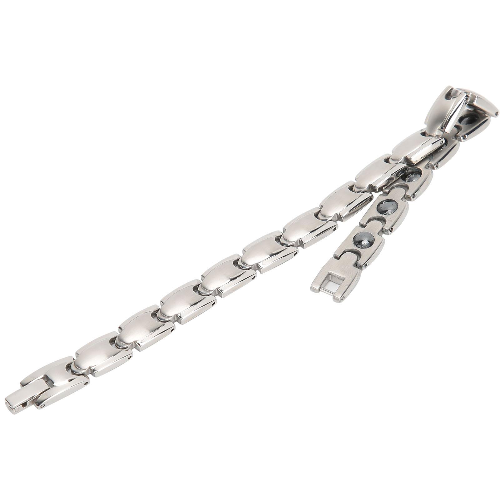 

Серебряный женский браслет магнитная терапия нержавеющая сталь цепочка на руку здравоохранение девушки ювелирные изделия