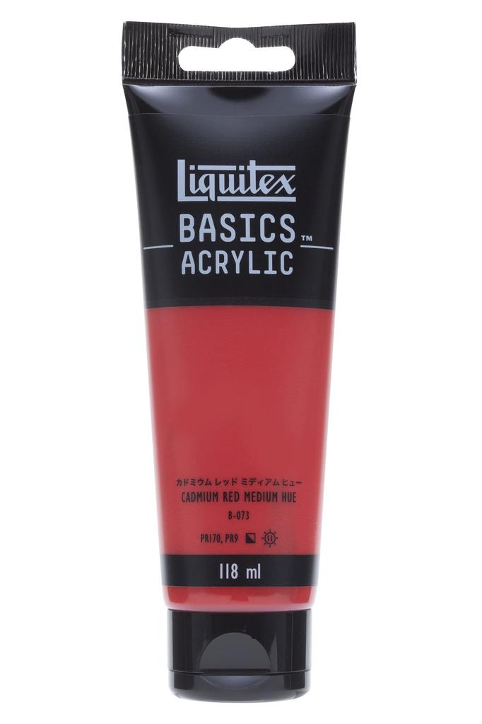 Liquitex Acrylic Paint Basics Cadmium Red Medium Hue 118ml B-073