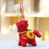Year Of The Horse Plush Toy Animal Figurine With Super Soft Short Plush For New Year Gift