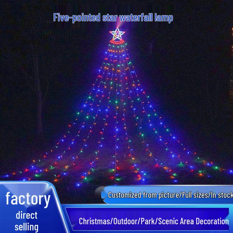 

Светодиодная гирлянда «Звездный водопад» для уличного рождественского декора 2m 200 LED Multicolor