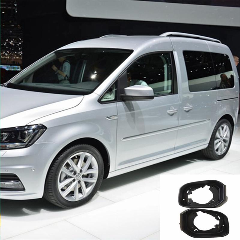 Car Side Wing Mirror Housing Frame For Volkswagen Caddy 2015 2016 2017 2018  Rear View Mirror Frame Holder Accessories