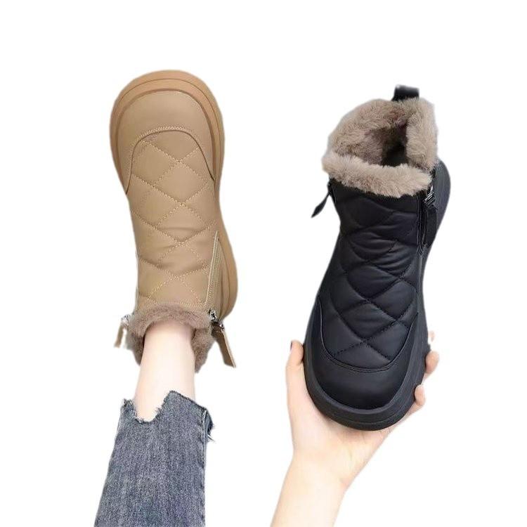 Popular foreign-style snow boots women's winter 2025 new velvet thickened Northeast cotton shoes waterproof, non-slip and warm short boots