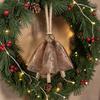 Handmade Decorative Bells Set of 3 | Artisan Brass Finished Iron for Festive Home Décor and Holiday Wreath Making | Unique Traditional Accents
