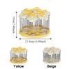 Sealed 6 Grids Grain Storage Box Food Grade Rotating Rice Container Grain Dispenser  Kitchen Use