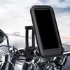 Universal Motorcycle Phone Holder Waterproof Not Vibration Handlebar Mobile Phone Mount Adjustable Height for Bicycles