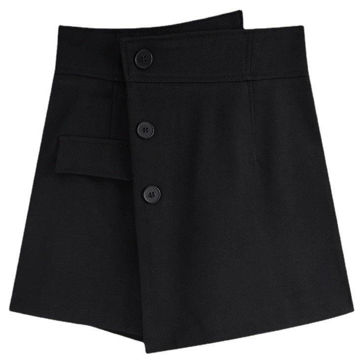 Plus-Size High Waist Loose Fit Slimming A-Line Culottes for Spring/Summer 2024